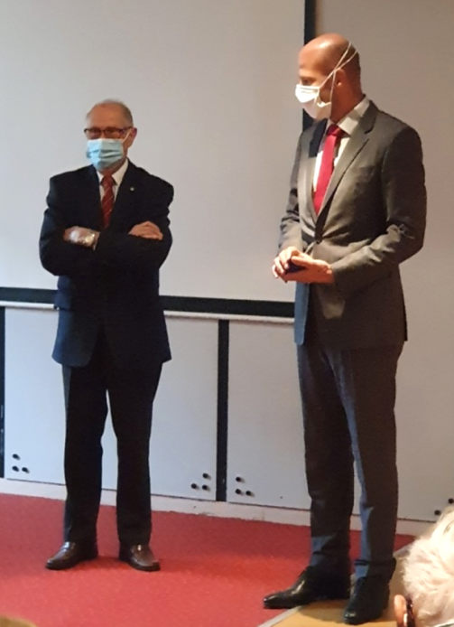 Monsieur Renaud PRAS remerciant le président NOËL
